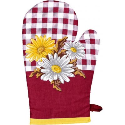 FORBYT GERBERA bordó Kuchyňská chňapka 28 cm – Zboží Dáma