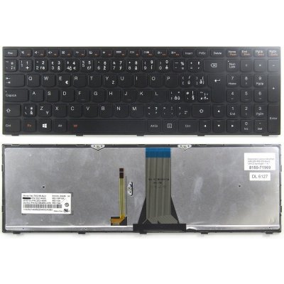 česká klávesnice Lenovo IdeaPad G50 G70 B50 Z50 černá UK/CZ/SK dotisk podsvit - " A"