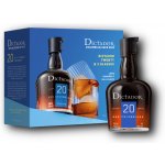 Dictador 20y 40% 0,7 l (dárkové balení 2 sklenice) – Hledejceny.cz