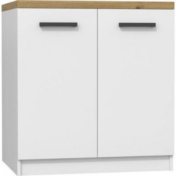 Signal Kuchyňská skříňka s pracovní plochou 80 cm bílá/dub artisan