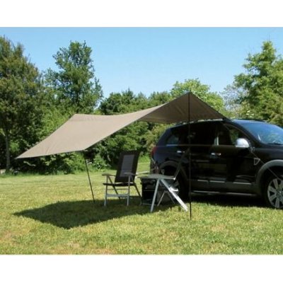 Euro Trail TARP CARSIDE 365 x 365cm béžová modrá – Sleviste.cz