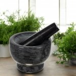 SAPRO hmoždíř a tlouček Ruhhy 12,5cm, leštěná žula – Sleviste.cz