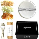 Jungle Way For Beginners Circle vykuřovací podložka 1 ks + Omani incense - Hojari Green Royal kadidlo 20 g + White Sage vykuřovadla II. 10 cm + Palo Santo kadidlo 20 g + Manila Copal kadidlo 20 g + Ar – Zboží Dáma