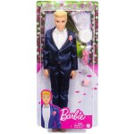 Barbie Ken Ženich tmavě modrý oblek GTF36 – Zboží Mobilmania