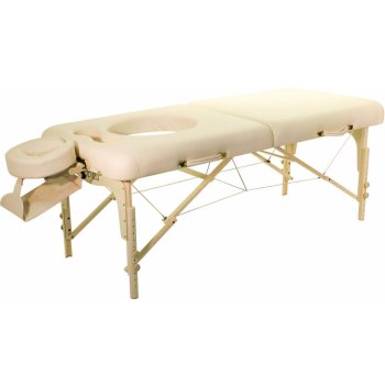 Clap Tzu Skládací masážní lehátko Femina Set 186 x 76 cm 18,5 kg krémová