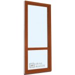 Kömmerling balkonové dveře 70 AD OS s příčkou levé zlatý dub/bílá 70 x 210 cm jednostranná klika + madýlko + PVC rám – Sleviste.cz
