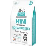 Brit Care Mini Grain-free Light & Sterilised Rabbit & Salmon 2 kg – Hledejceny.cz