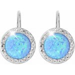 JSB Bijoux Opály s křišťálovými kameny Swarovski Blue 92400025bl (Ag925/1000, 2,1 g) – Hledejceny.cz