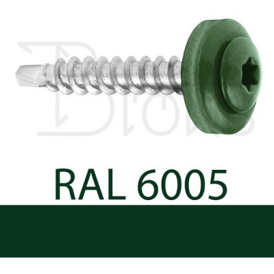 Klimas Wkręt-met Klempířský šroub 4,8 x 35 zelený RAL 6005 – Hledejceny.cz