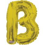 Fóliový balónek písmeno B ZLATÝ 35 cm – Zboží Dáma