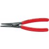 Kleště kulaté KNIPEX - Kleště precizní, na pojistné kroužky Ø 40-100mm - vnitřní - 225mm, velké opěrné plochy na hrotech (4911A3)