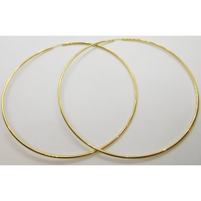 Klenoty Budín obrovské velké zlaté kruhy průměr HK2121 – Zboží Mobilmania