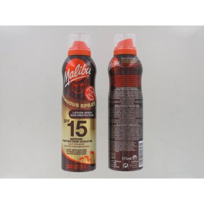 Malibu Continuous Spray Lotion SPF15 175 ml – Zbozi.Blesk.cz