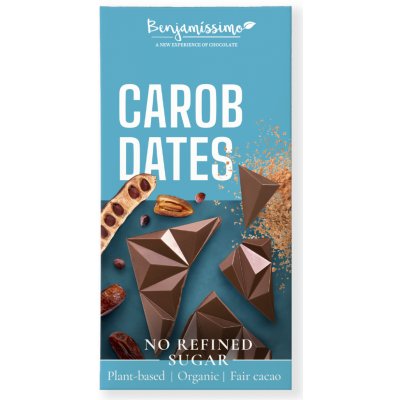 Benjamissimo Čokoláda Bio Karob a Datle bez přid. cukru 60 g – Zbozi.Blesk.cz