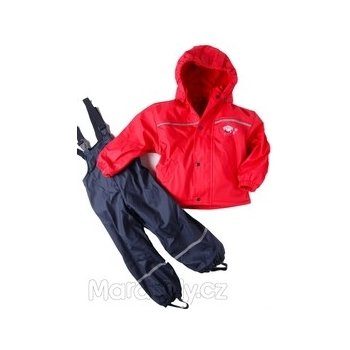 Nickel sportswear Zateplený nepromokavý set pláštěnka+kalhoty červená