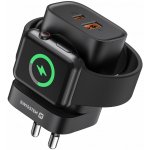 Swissten Síťový Adaptér 1xUSB-A, 1xUSB-C a Apple Watch PD, QC 20W – Zbozi.Blesk.cz