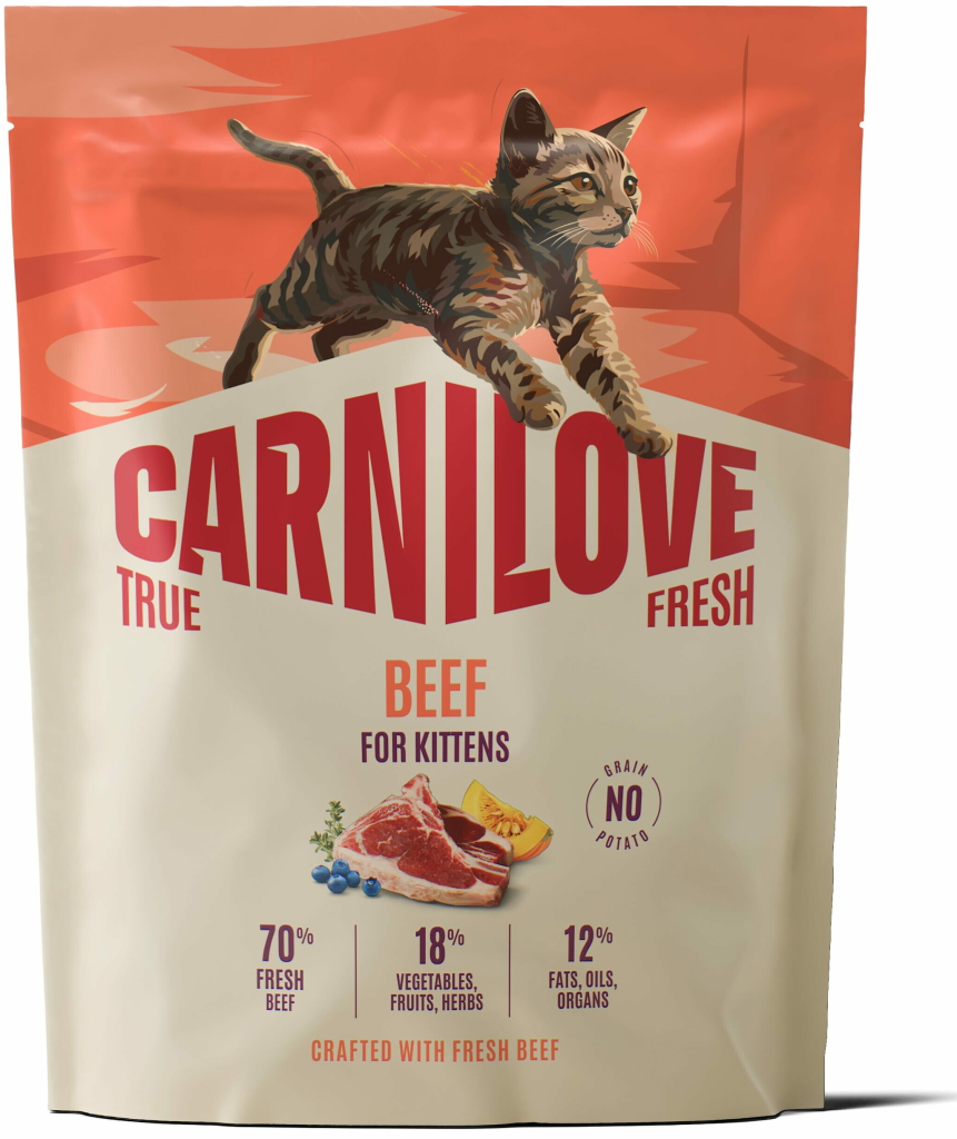 CARNILOVE TRUE FRESH CAT DRY BEEF FOR KITTENS 0,4 kg
