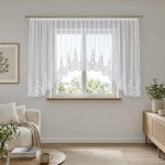 Dekorační oblouková krátká záclona na žabky BERENIKA 400x160 cm MyBestHome – Hledejceny.cz