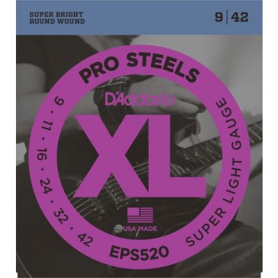 D'ADDARIO EPS520 Pro Steels Regular Light - .009 - .042 – Zboží Mobilmania