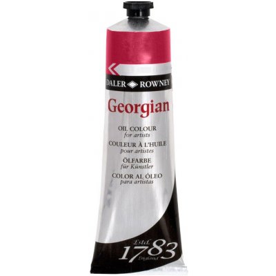 Olejová barva Daler-Rowney GEORGIAN 75 ml 531 Brilliant rose – Sleviste.cz