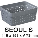 PLAST TEAM košík SEOUL 15,8 x 11,8 x 7,3 cm PH ŠE 50230802 – Zboží Dáma