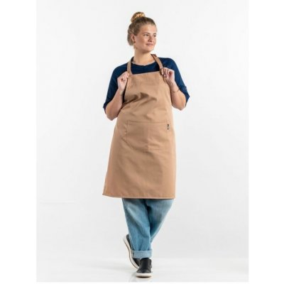 Chaud Devant Kuchářská zástěra s náprsenkou Bib Apron Latte Brown – Hledejceny.cz