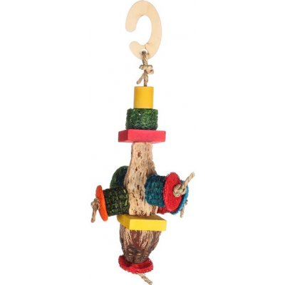 Karlie-Flamingo hračka pro hlodavce Olda Mix závěsná s lufou dřívky ořechy a trávou 10 x 7 x 20 cm – Zboží Mobilmania