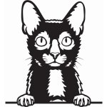 Vsepropejska Lykoi vlkodlačí kočka dřevěná dekorace na zeď Rozměr (cm): 38 x 34 – Hledejceny.cz