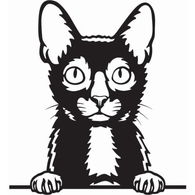 Vsepropejska Lykoi vlkodlačí kočka dřevěná dekorace na zeď Rozměr (cm): 38 x 34 – Hledejceny.cz