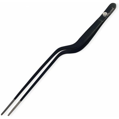 multifunkční zahnutá pinzeta pro kuchaře Dellinger Black 300 mm – Sleviste.cz