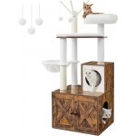 Feandrea Kočičí strom se záchodem 2 v 1 Vintage 57,5 ​​x 50 x 140 cm – Zboží Dáma