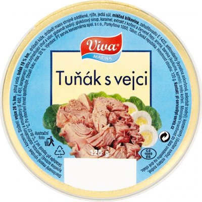 Viva Tuňák s vejci 120g – Zboží Dáma