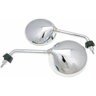 Diverse / Import Sada zrcátek M8 chrom, krátká verze, pravý závit Vespa GTS, GTV, LXV, LX, S, Primavera, Sprint 34429 | Zboží Auto