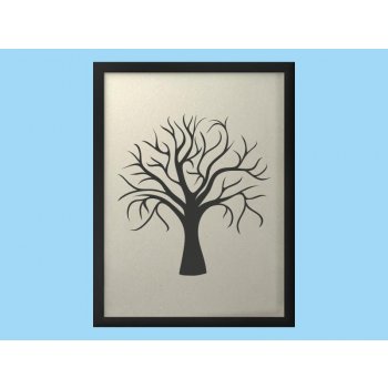 Svatební strom 1 v rámu 43 x 53 cm