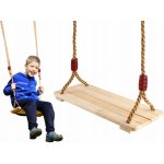 Iso Trade Dřevěná přírodní závěsná houpačka - 40 x 16 cm – Sleviste.cz