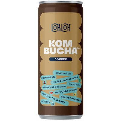 Loklok Kombucha káva 330 ml – Hledejceny.cz