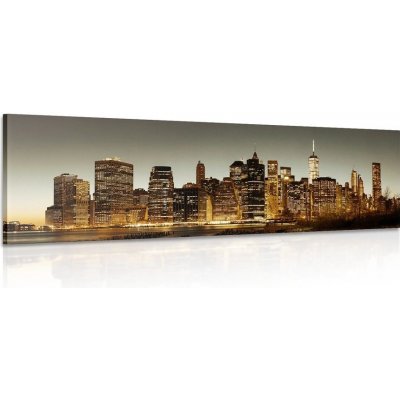 Obraz centrum New Yorku - 120x40 cm – Zboží Mobilmania