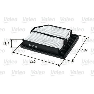 Vzduchový filtr VALEO 585253 – Hledejceny.cz