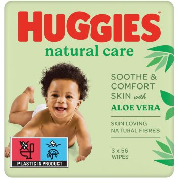 Huggies vlhčené ubrousky Pure Tripack 3 x 56 ks