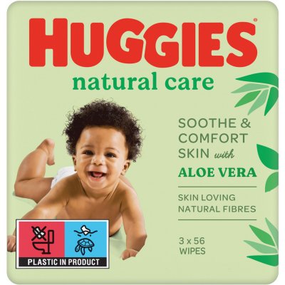 Huggies vlhčené ubrousky Pure Tripack 3 x 56 ks – Zboží Mobilmania