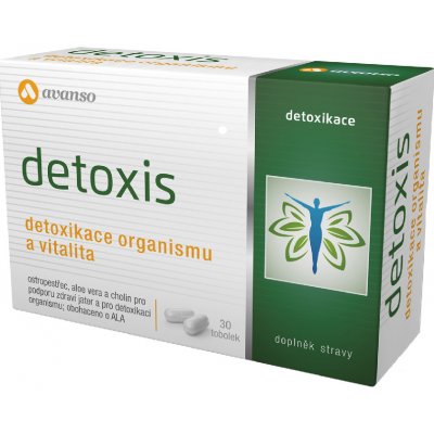 Avanso Detoxis Pro Zdravá játra, detoxikace a vitalita organismu 30 tobolek