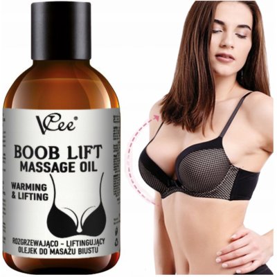 VCee Boob lift massage zpevňující masážní olej na prsa 200 ml – Zboží Dáma