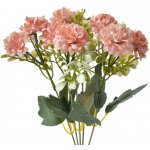 Umělá květina růžová hortenzie – 31 cm – Zbozi.Blesk.cz