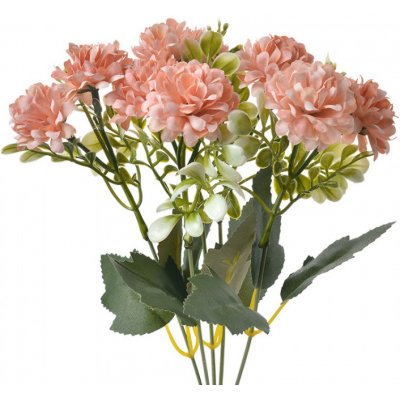 Umělá květina růžová hortenzie – 31 cm – Zbozi.Blesk.cz