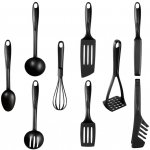 Sada kuchyňského náčiní Tefal Bienvenue 9 ks K001S925 Černá – Zboží Dáma Sada kuchyňského náčiní Tefal Bienvenue 9 ks K001S925 Černá – Zboží Dáma