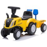 Baby Mix traktor s vlečkou a nářadím New Holland žluté – Zboží Dáma
