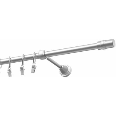 Garnyze-levne Kovová garnýže Cilinder jednořadá satyna 400 cm – Sleviste.cz