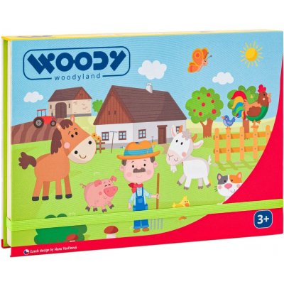 Woody Krabička s magnetickými tvary - Statek – Zboží Mobilmania