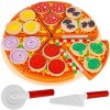 Příslušenství k dětským kuchyňkám Iso Trade Dřevěná pizza sada na krájení 22471 5900779946040