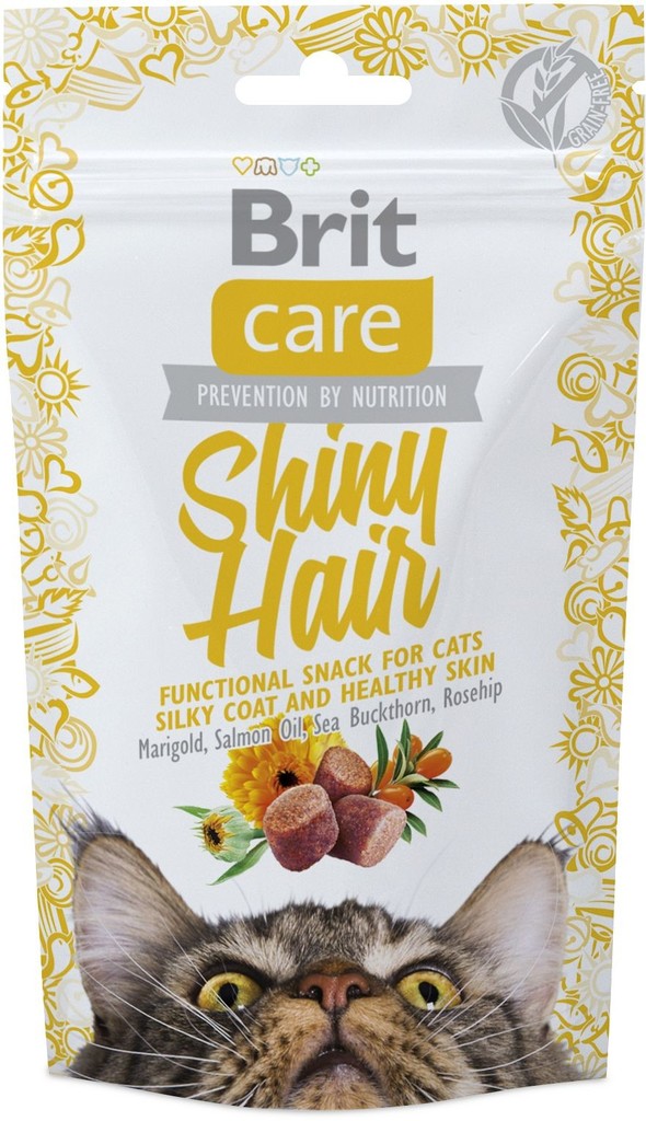 Brit Care Cat Snack Shiny Hair 50 g